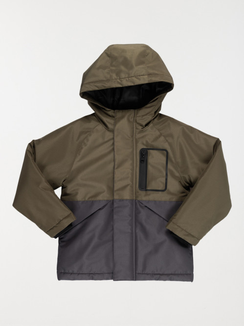 Parka capuche bicolore...