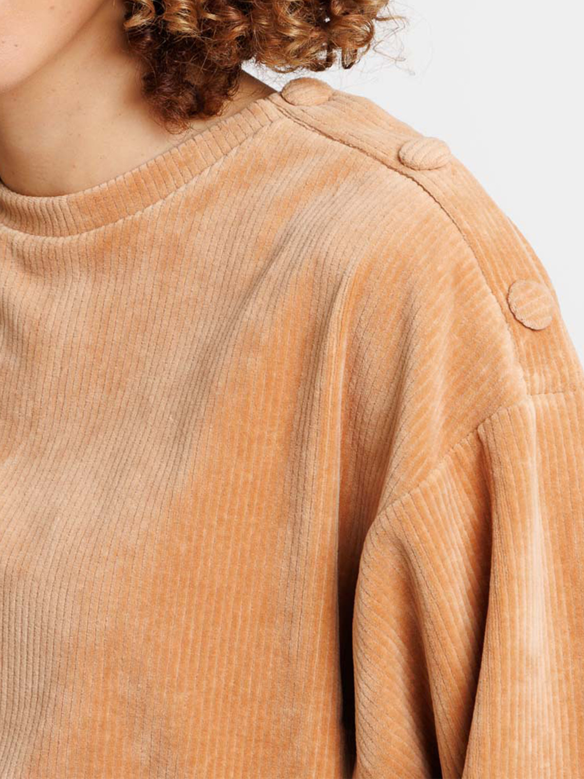 Sweat camel velours femme