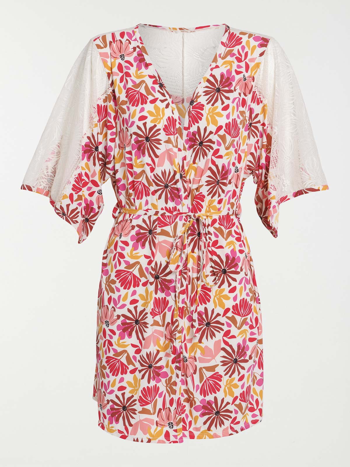 Kimono fleuri femme