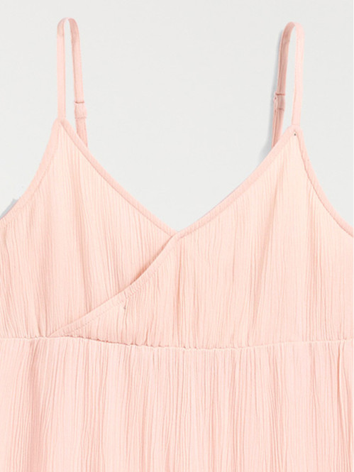 Robe unie à bretelles fille...