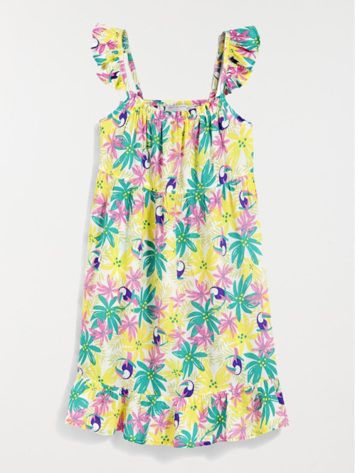 Robe imprimée à bretelles...