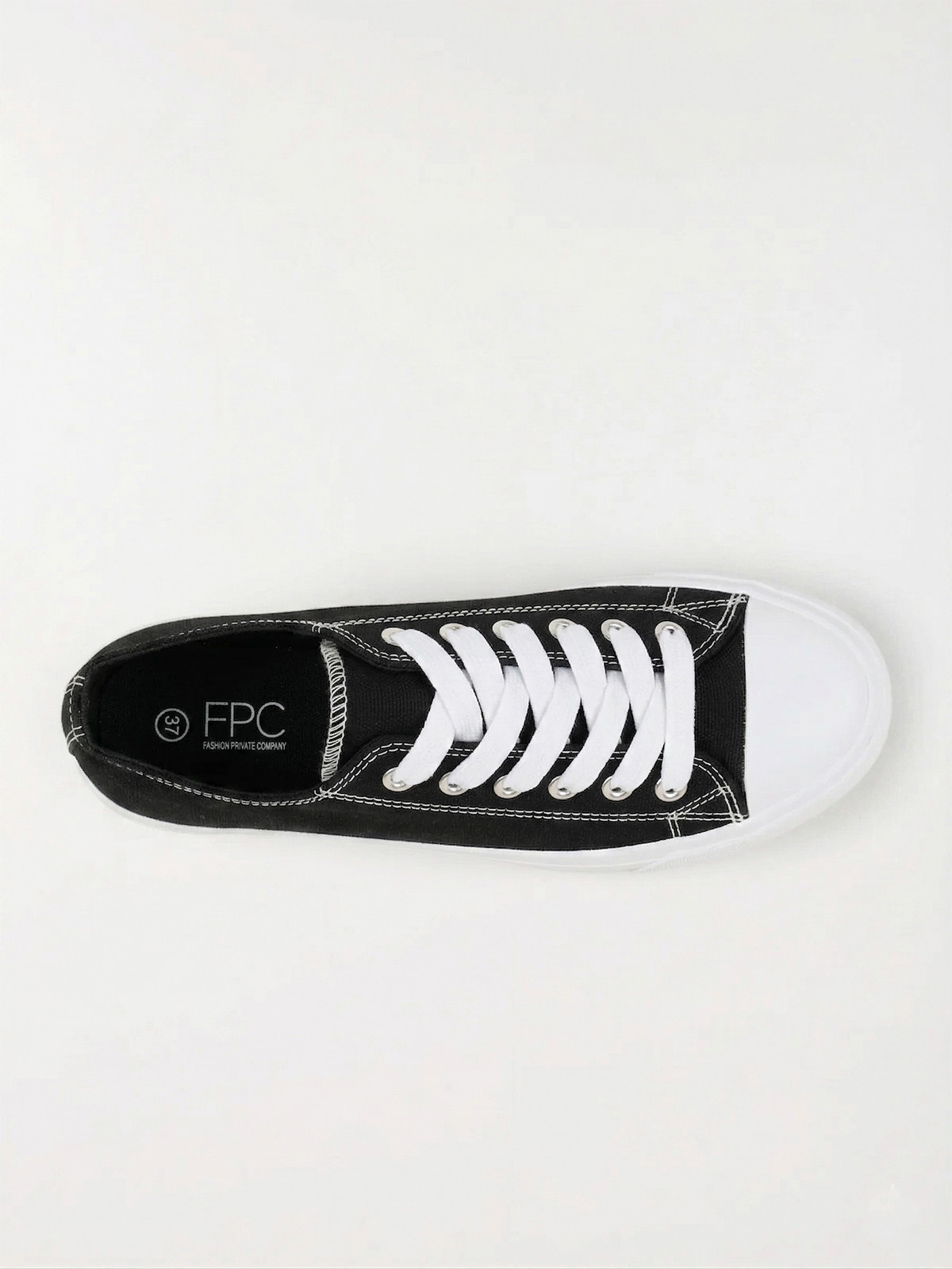 Tennis toile femme noire (36-41) Tennis toile femme noire (36-41)