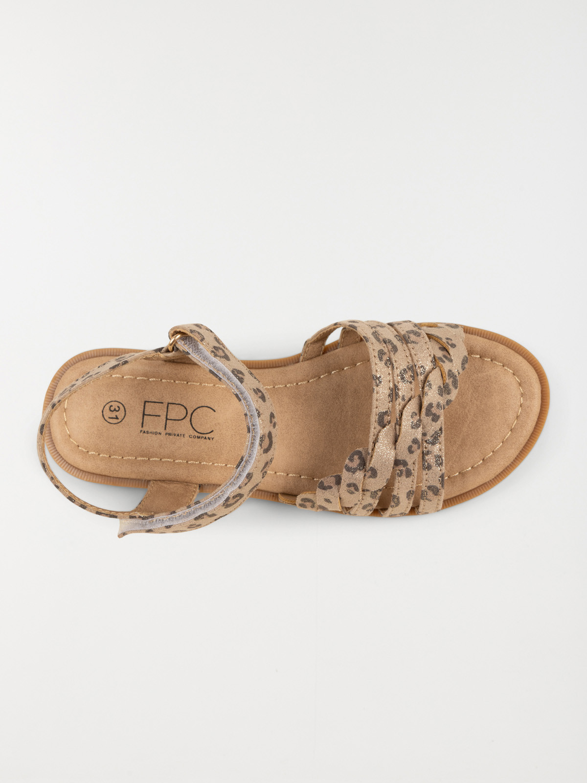 Sandales motif léopard fille (31-36) Sandales motif léopard fille (31-36)