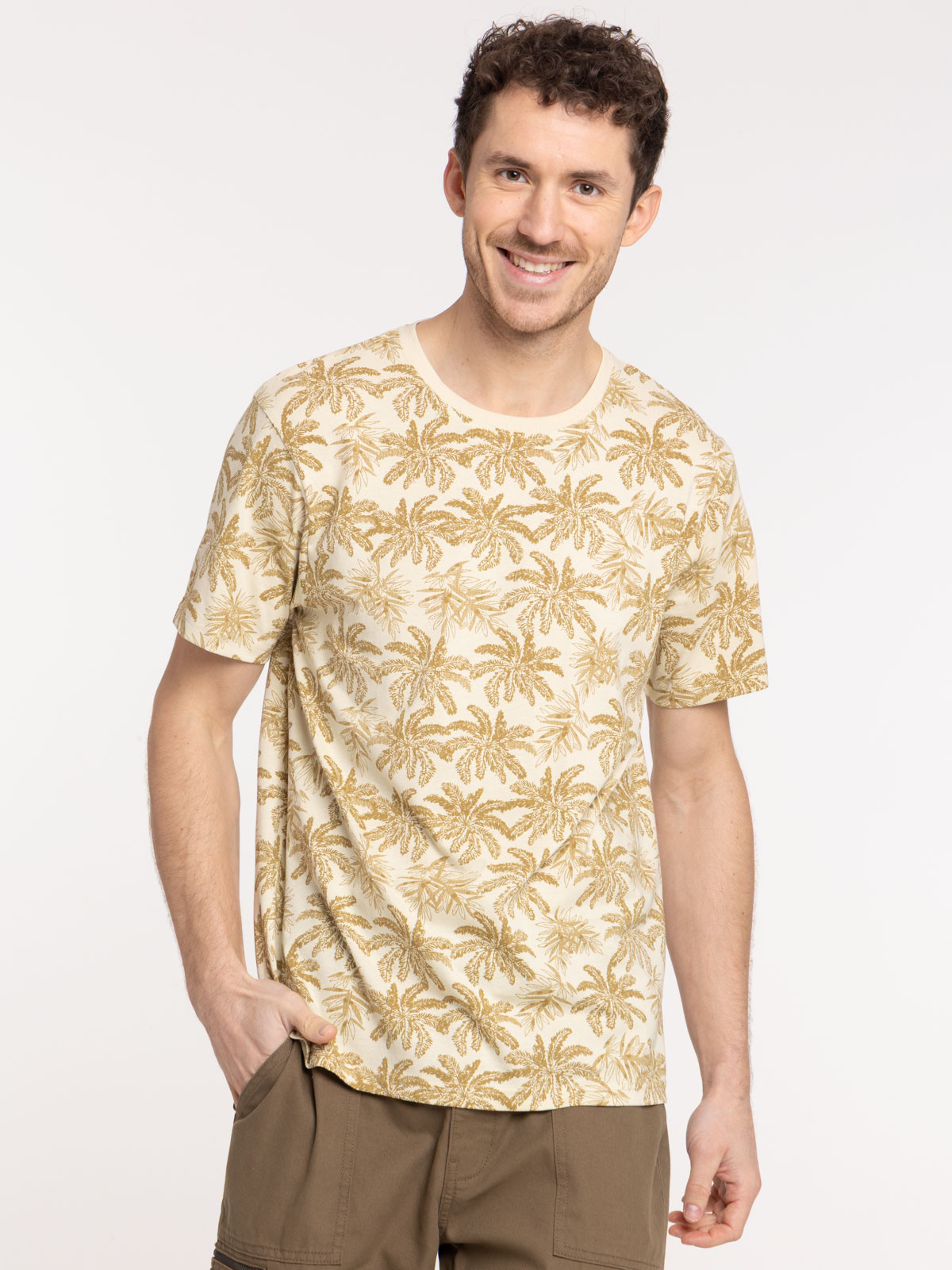 Tee-shirt motif feuille tropicale homme Tee-shirt motif feuille tropicale homme