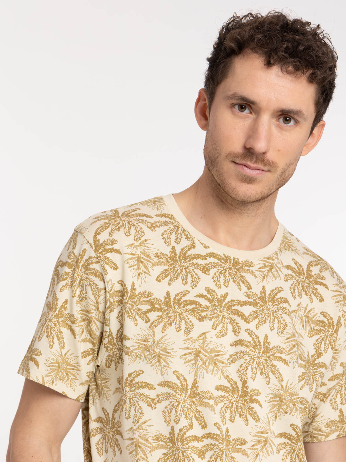 Tee-shirt motif feuille tropicale homme Tee-shirt motif feuille tropicale homme