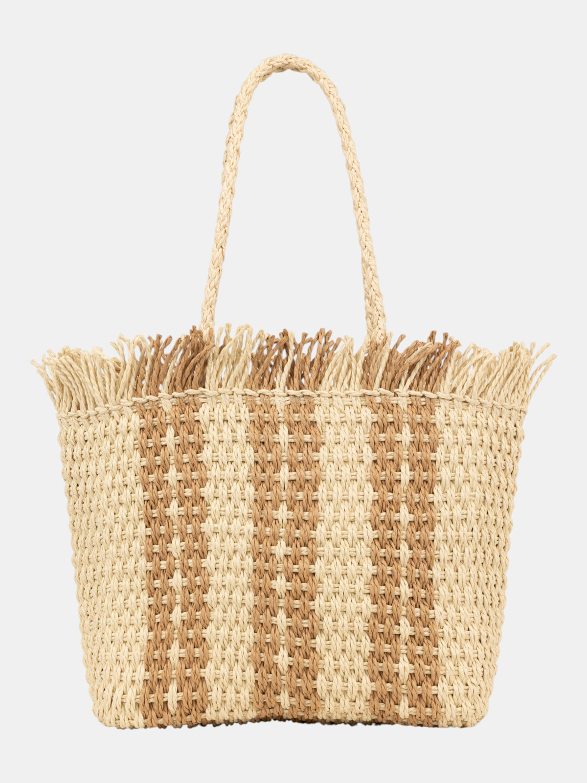 Sac cabas bicolore femme