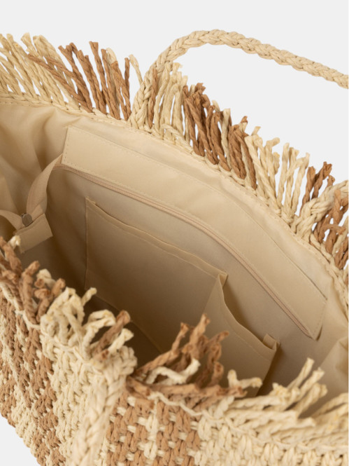 Sac cabas bicolore femme