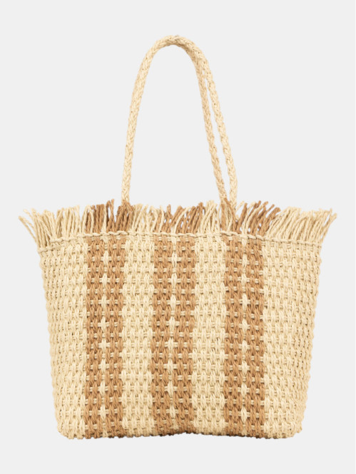 Sac cabas bicolore femme