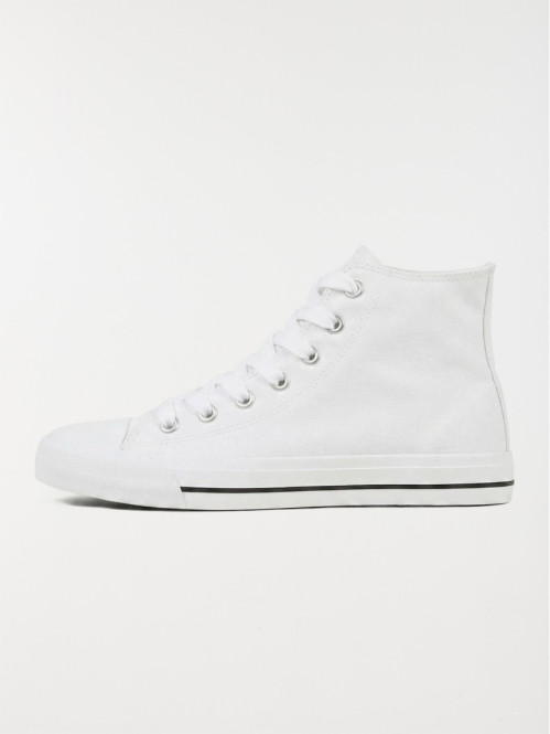 Tennis montantes blanches...