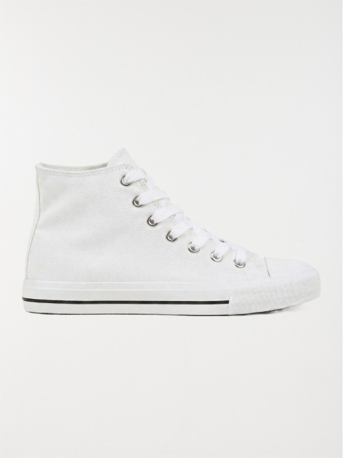 Tennis montantes blanches...