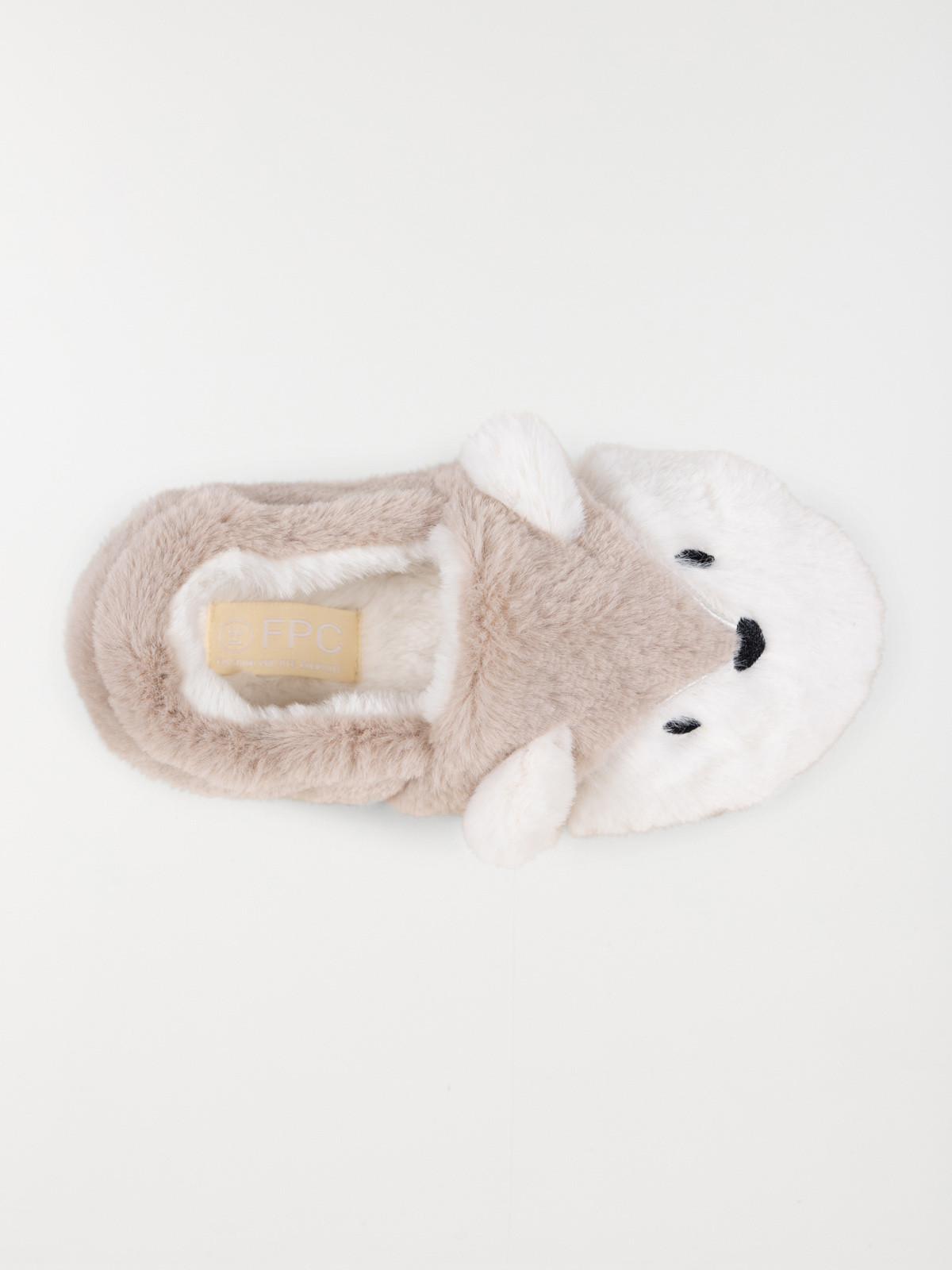 Chausson renard fille blanc (31-35)