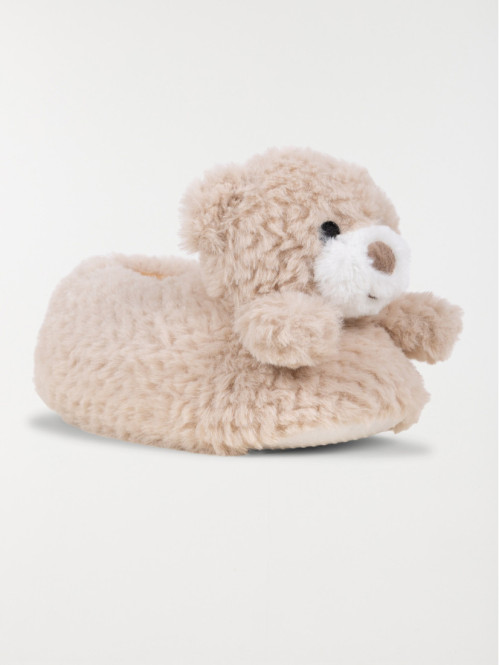 Chaussons peluche ourson...