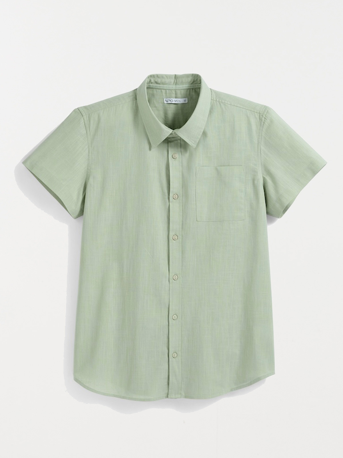 Chemise manches courtes sauge homme