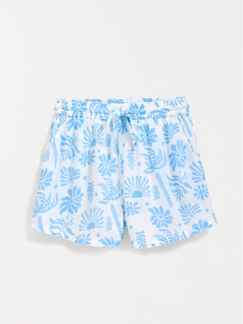 Short imprimé fluide femme