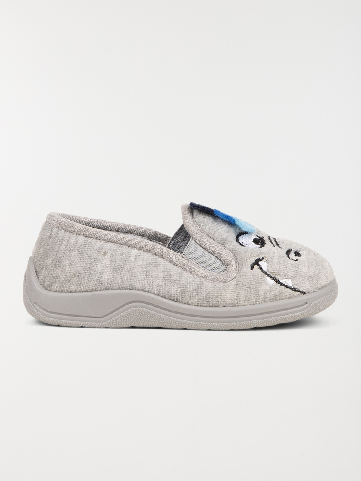 Chaussons gris dinosaure garçon (31-35)