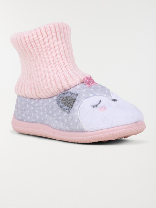 Chaussons chaussettes bébé fille (20-25)