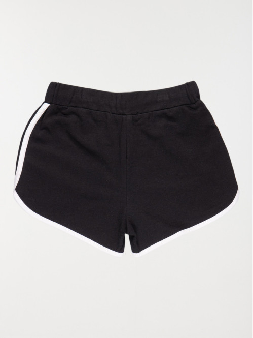 Short molleton noir fille...