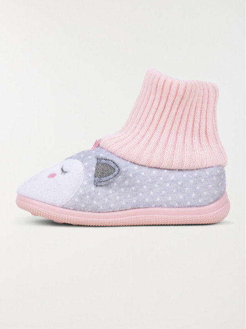Chaussons chaussettes bébé fille (20-25)