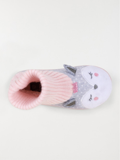 Chaussons chaussettes bébé fille (20-25)