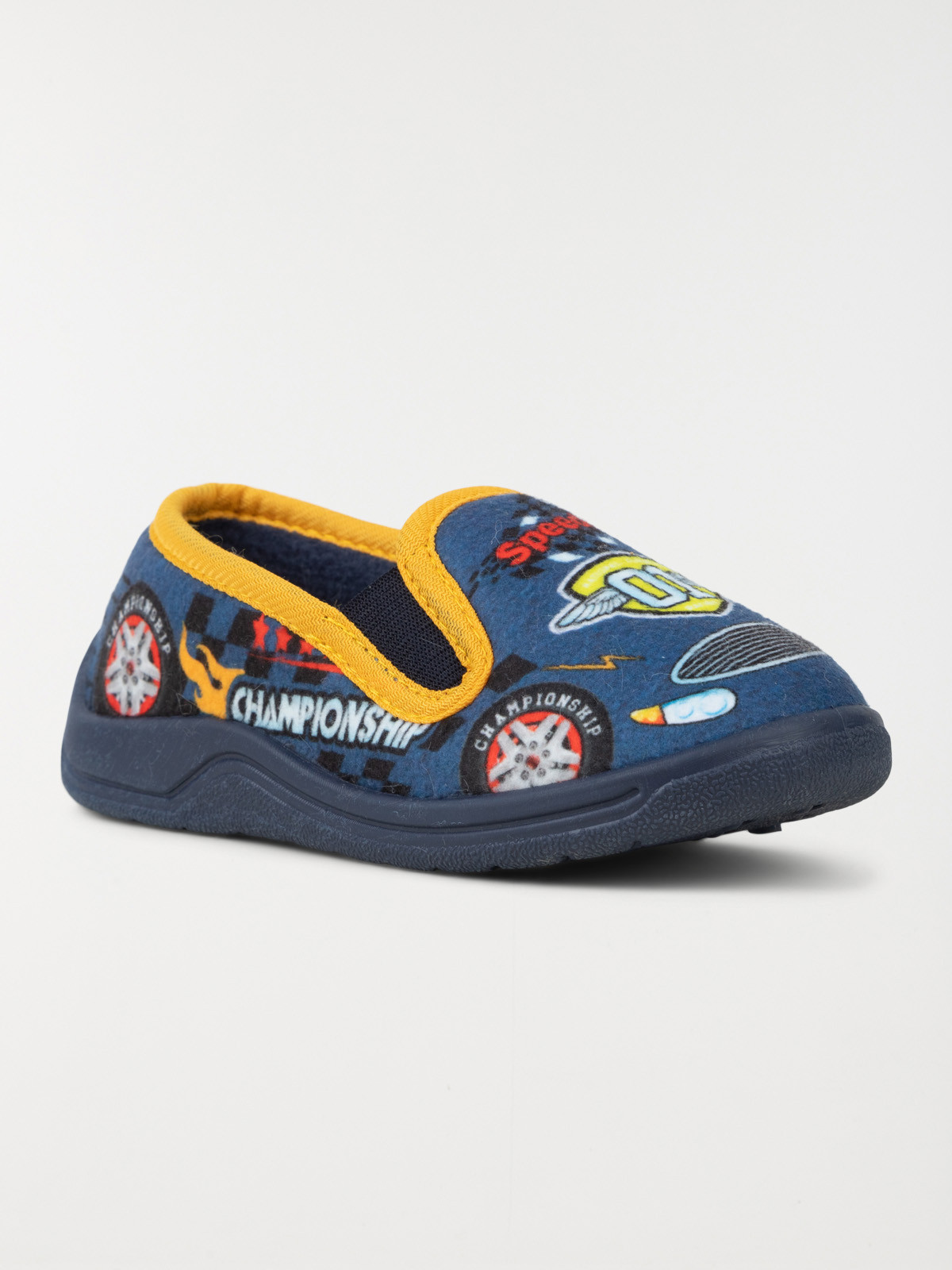 Chaussons imprimé course garçon (24-30)