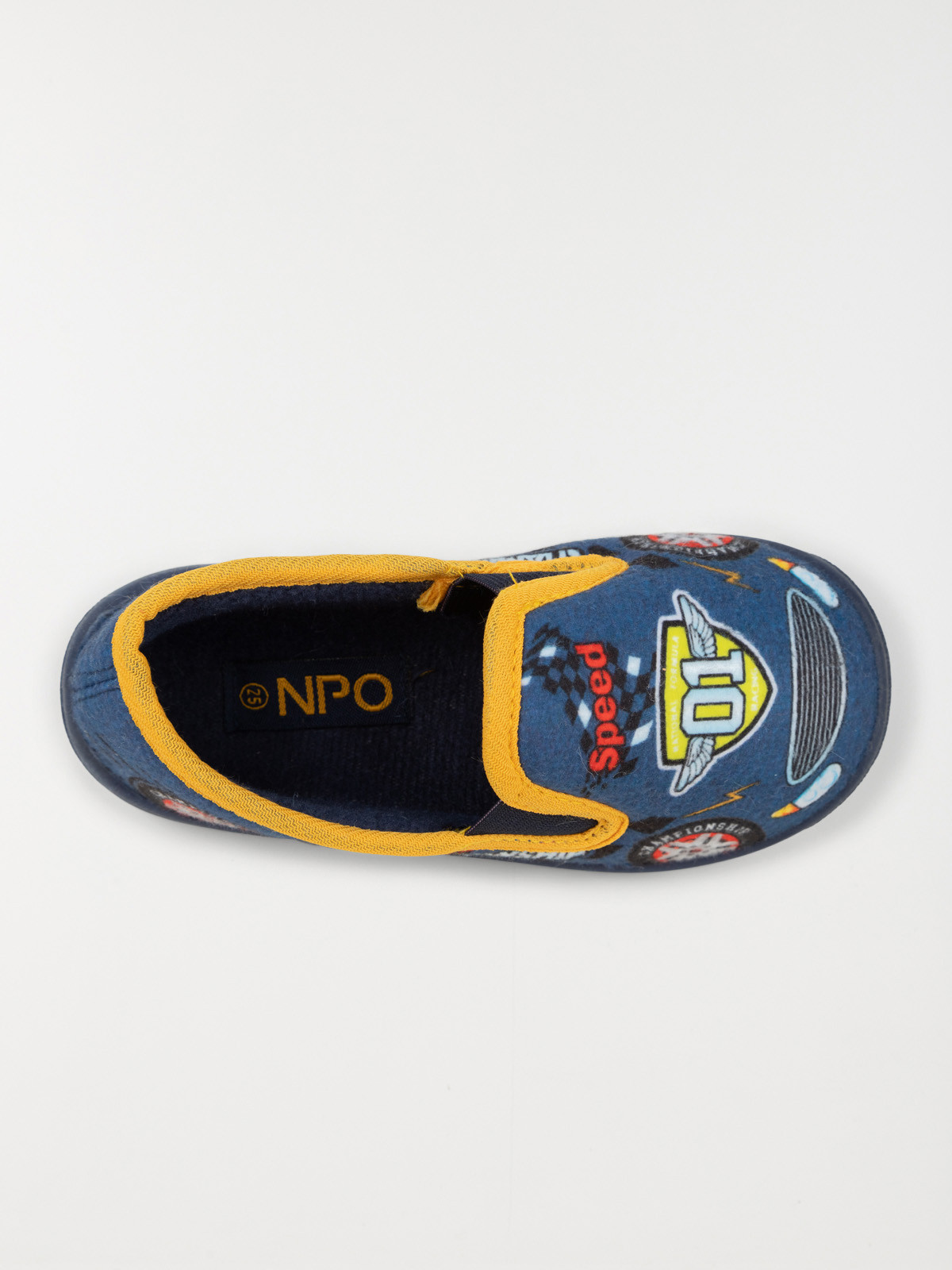 Chaussons imprimé course garçon (24-30)