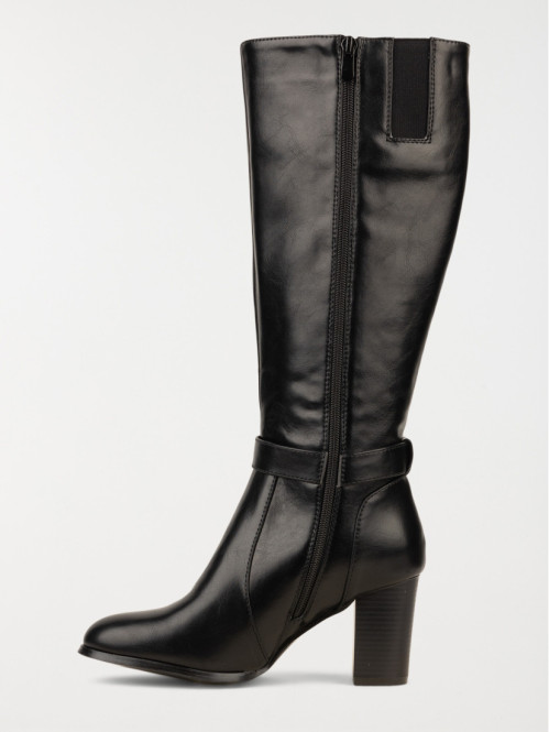 Bottes noires à talon femme...