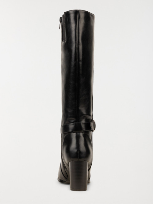 Bottes noires à talon femme...