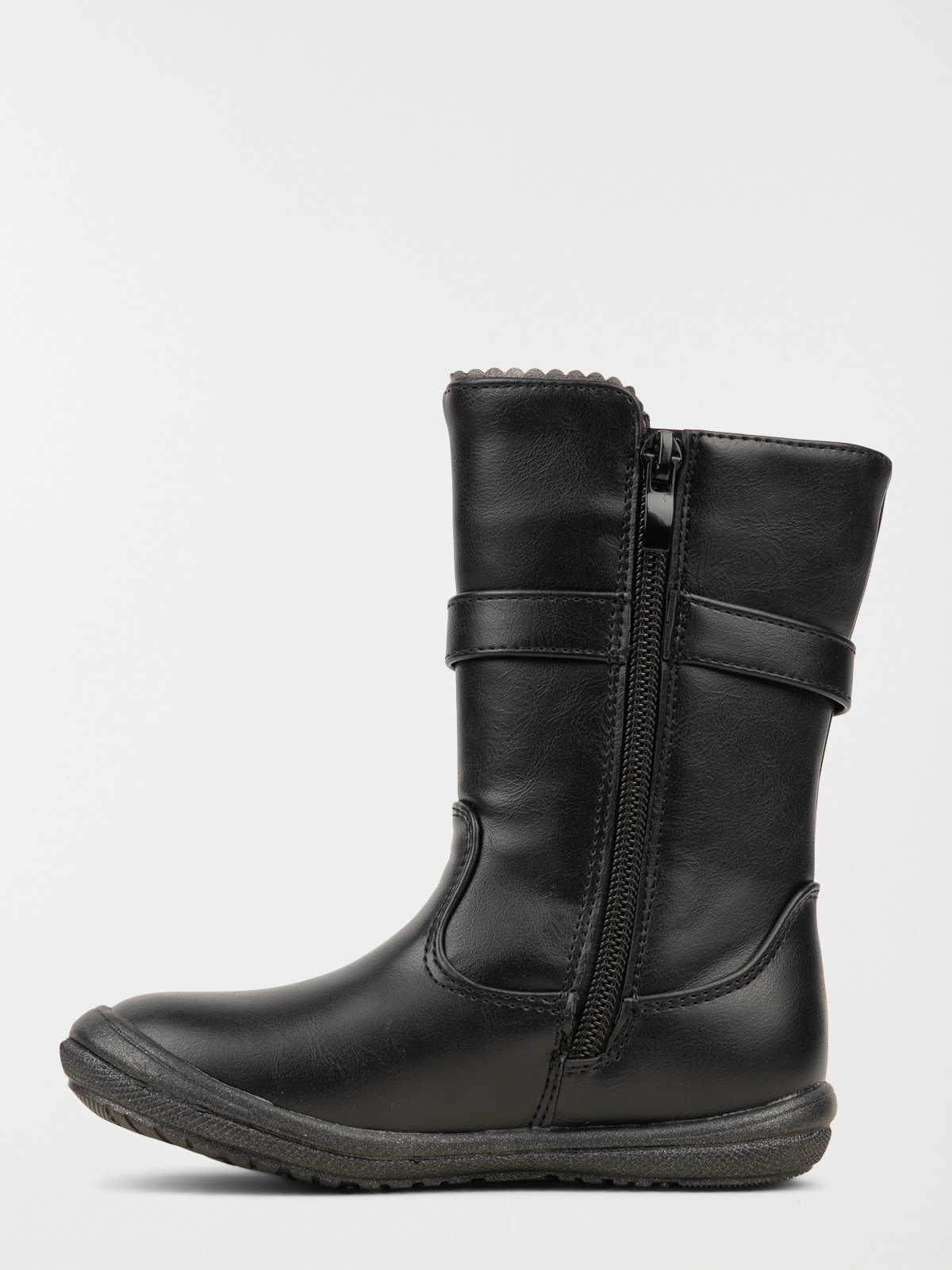 Bottes noires bride noeud fille (31-35) Bottes noires bride noeud fille (31-35)