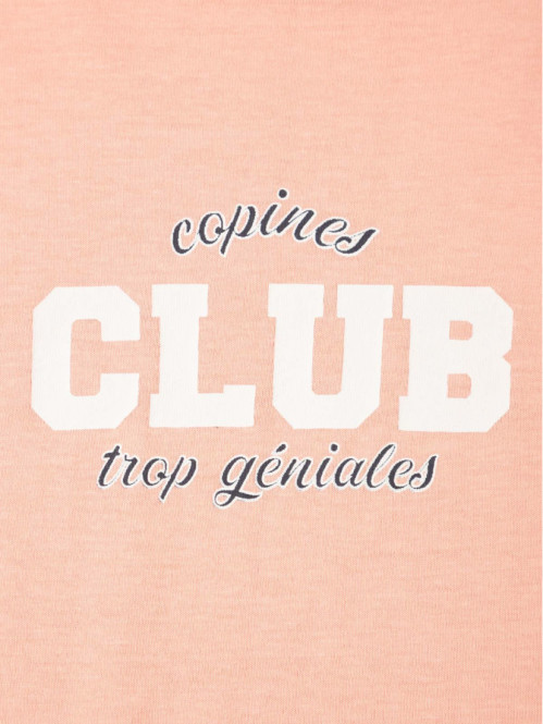 T-shirt rose imprimé fille...