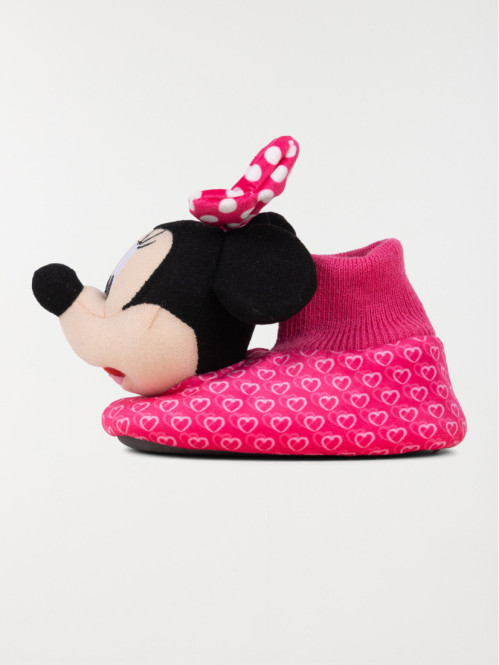 Chaussons Minnie 3D fushia (24-30)