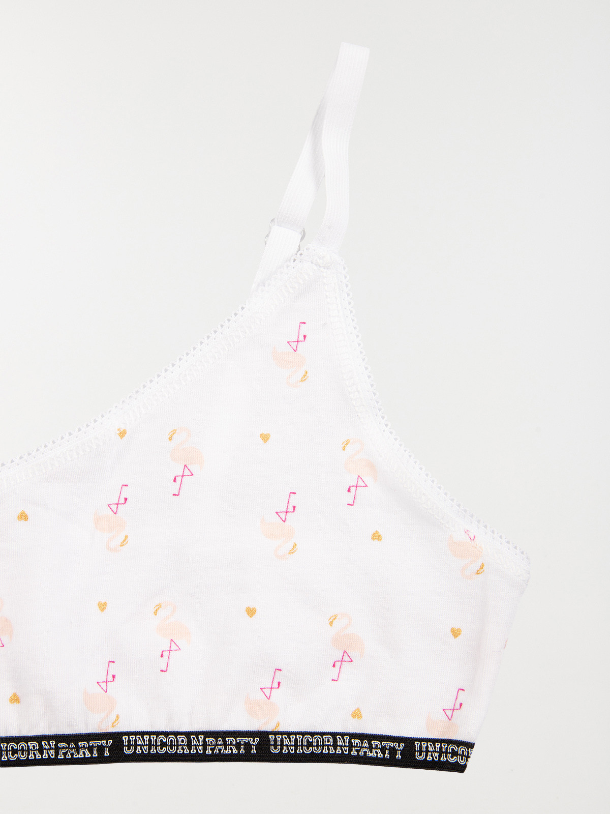 Lot de 2 brassières flamant rose fille Lot de 2 brassières flamant rose fille