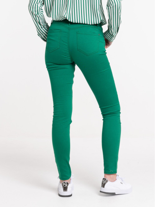 Pantalon skinny vert...