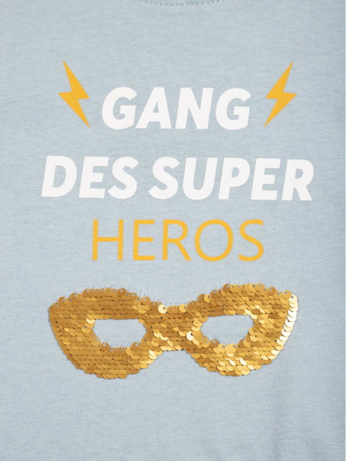 T-shirt garçon sequin...