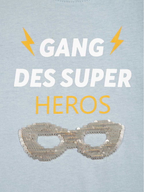 T-shirt garçon sequin...