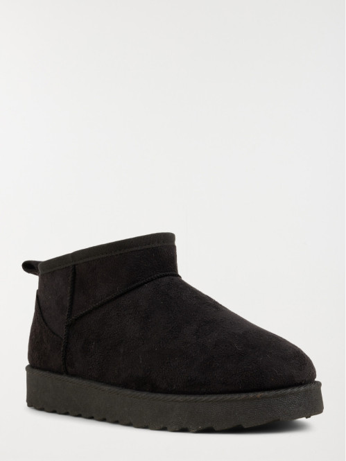 Bottines plates noires...