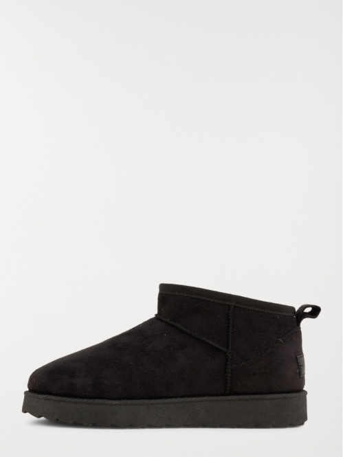 Bottines plates noires...