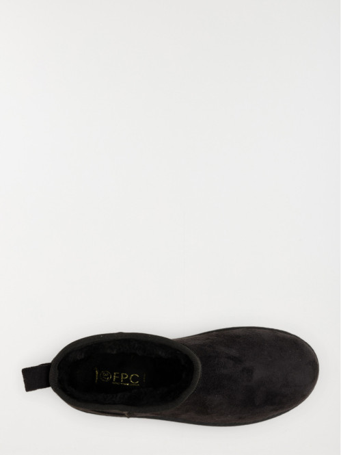 Bottines plates noires...
