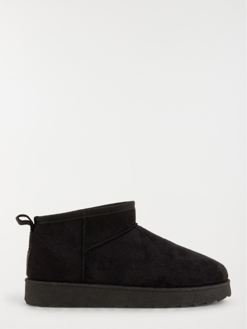Bottines plates noires...