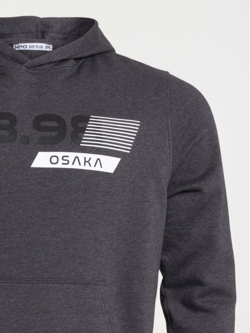 Sweat capuche grande taille...