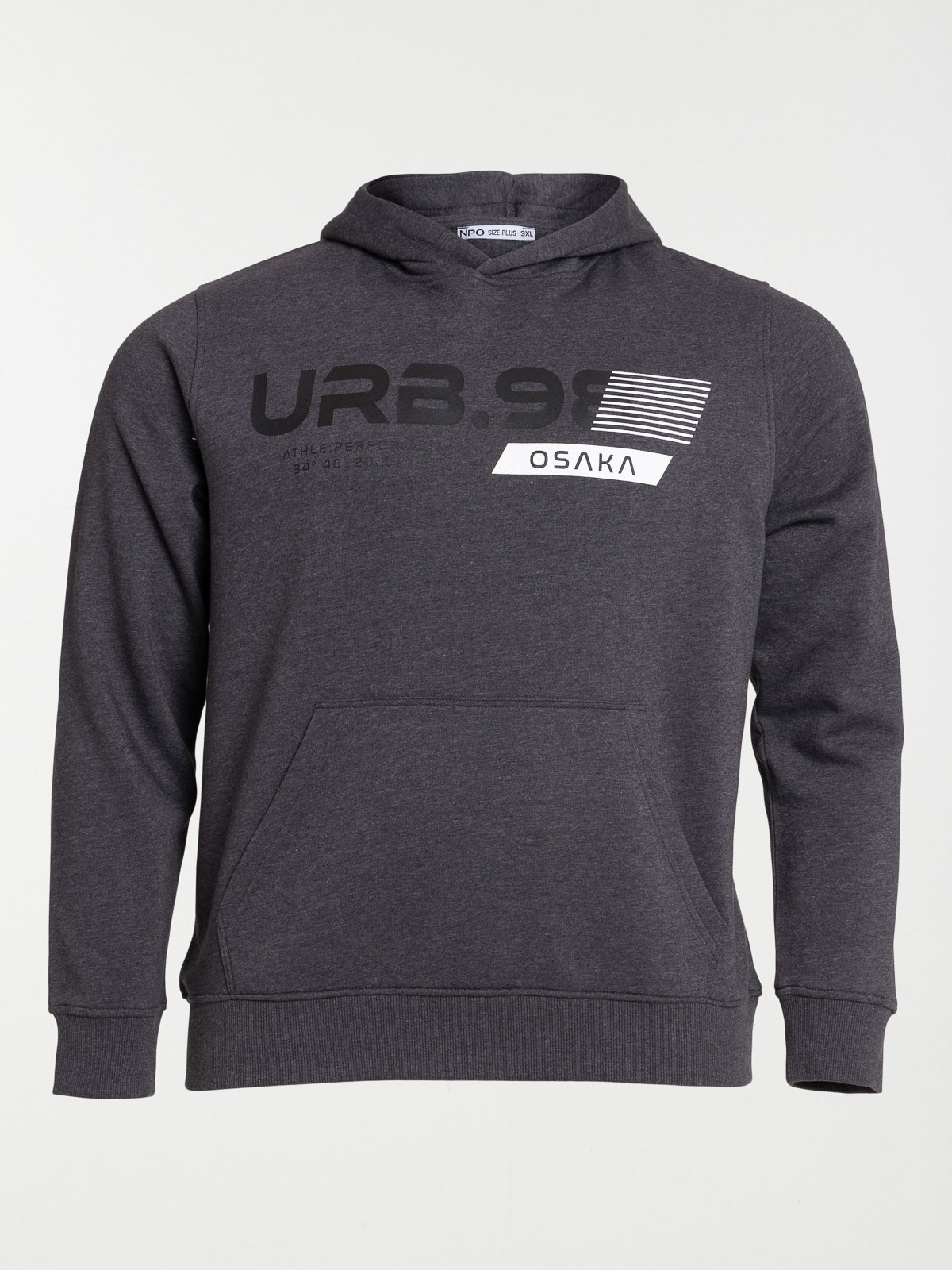 Sweat capuche grande taille homme