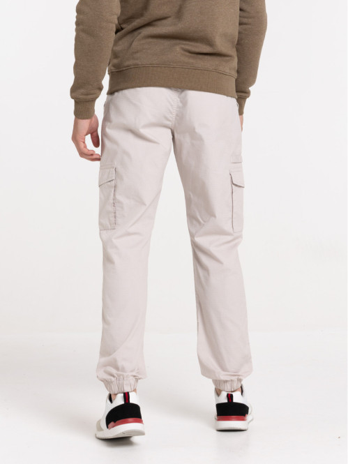 Pantalon cargo craie homme