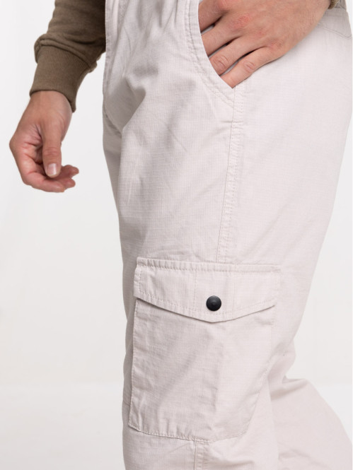 Pantalon cargo craie homme