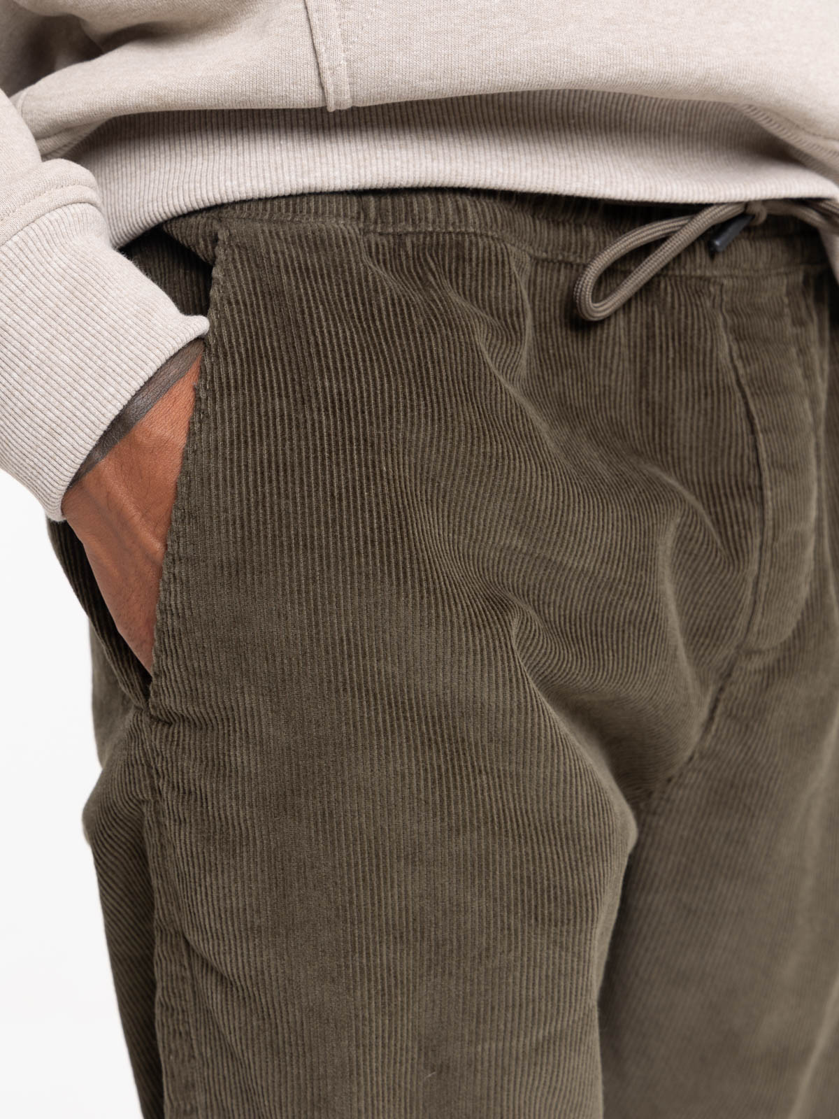 Pantalon velours kaki quite homme