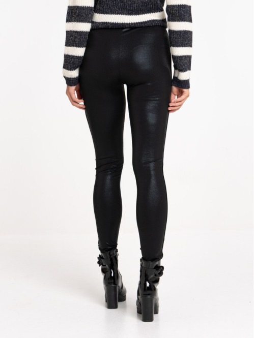 Legging noir effet brillant...