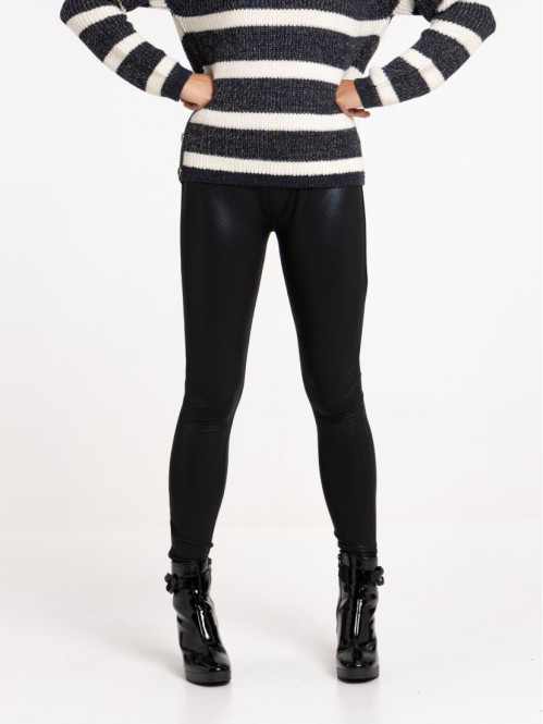 Legging noir effet brillant...