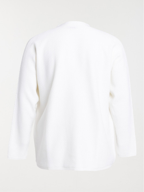 Gilet écru grande taille femme