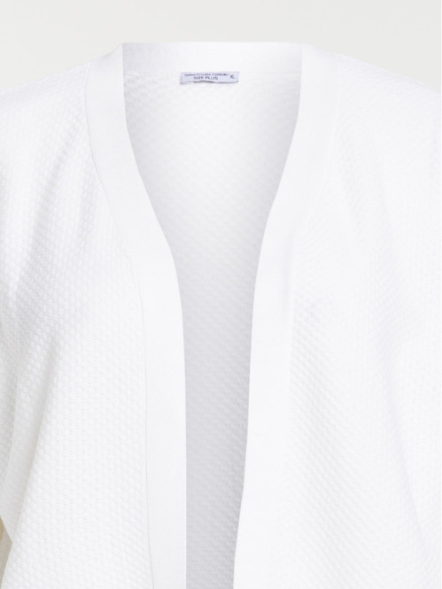 Gilet écru grande taille femme