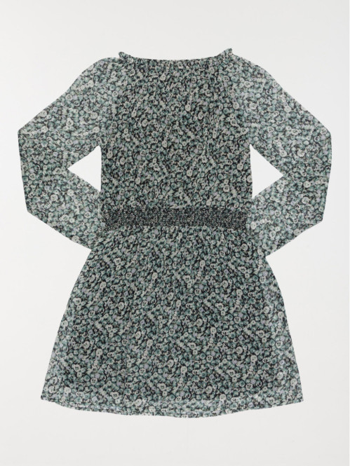 Robe voile fleuri fille...