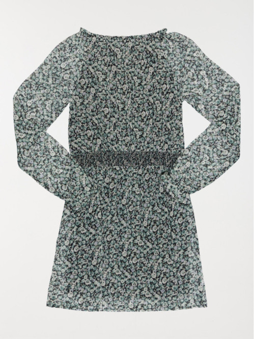 Robe voile fleuri fille...