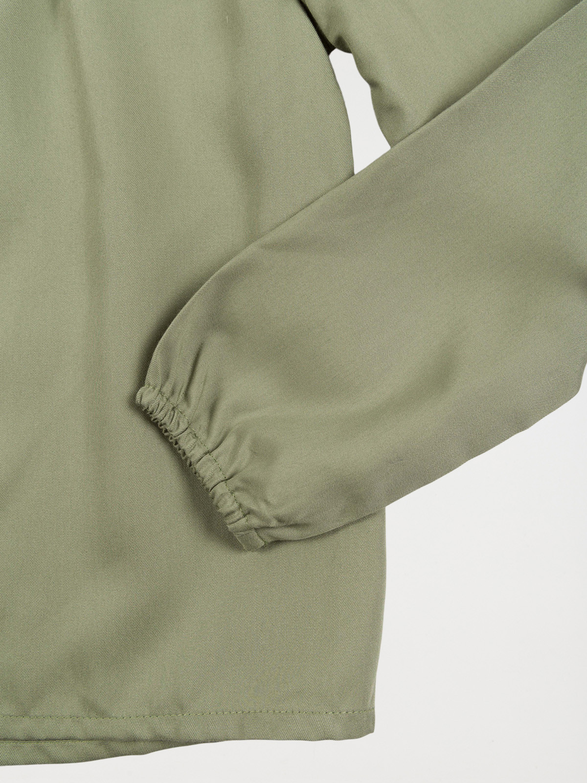 Blouse unie vert camou fille (3-12A)